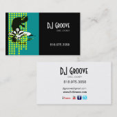 DJ Mixmaster Disk Jockey - Music-Visitekaartje Visitekaartje (Voorkant / Achterkant)