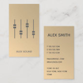 DJ Modern Gold Faux minimalist 2019 Visitekaartje (Voorkant / Achterkant)
