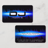 DJ Modern Royal Blue Visitekaartje (Voorkant / Achterkant)