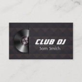 DJ Modern Stylish Platenspeler Vinyl Recoder Mixer Visitekaartje (Voorkant)