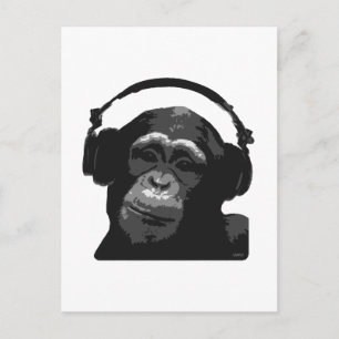 DJ MONKEY BRIEFKAART