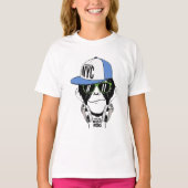 DJ MONKEY grappige aap T-shirt (Voorkant)