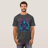DJ Monkey House Beatmaker EDMurntable DJ Monkeyech T-shirt (Voorkant volledig)