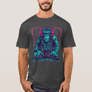 DJ Monkey House Beatmaker EDMurntable DJ Monkeyech T-shirt
