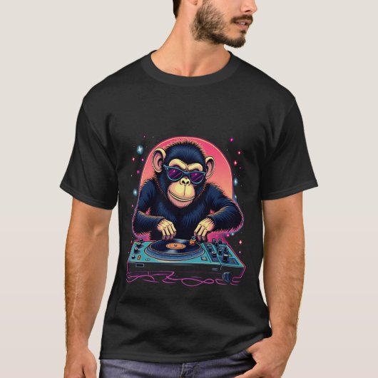 DJ Monkey Madness T-shirt (Voorkant)