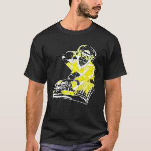 DJ Monkey Music Party Leuke Zonnebril Monkey Headp T-shirt