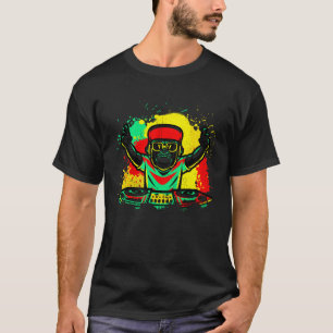 DJ Monkey Music Party Leuke Zonnebril Monkey Headp T-shirt