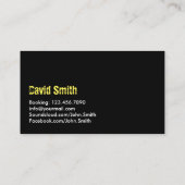 DJ Music Beats Modern Visitekaartje (Achterkant)