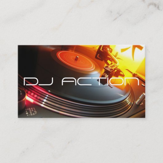DJ Music Club Animation Carte de visite (Devant)