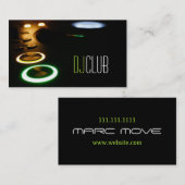 DJ Music Club Entertainment Carte de visite     (Devant / Derrière)