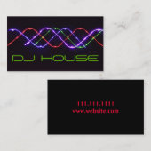 DJ Music Club Entertainment Carte de visite (Devant / Derrière)