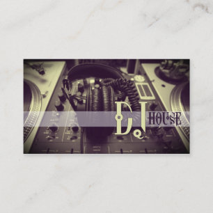 DJ, Music, Club, Visitekaartje