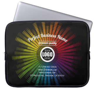 DJ Music Colorful Artist Sound Wave Creative Cool Laptop Sleeve