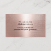 DJ Music Dejay Modern Blush Roos Gold Visitekaartje (Achterkant)