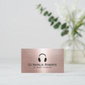 DJ Music Dejay Modern Blush Roos Gold Visitekaartje (Staand voorkant)