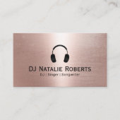 DJ Music Dejay Modern Blush Roos Gold Visitekaartje (Voorkant)