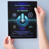 DJ Music en Dance Gig Flyer (Hand)