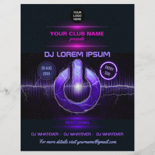 DJ Music en Dance Gig voegen foto's toe en nodigt  Flyer