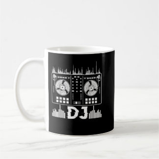 Dj Music Lover Music Player Sound Cool Funny Elect Koffiemok
