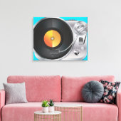 DJ Music Player Canvas Afdruk (Insitu (Woonkamer))
