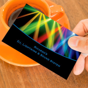 DJ Music Uplighing Carte de visite