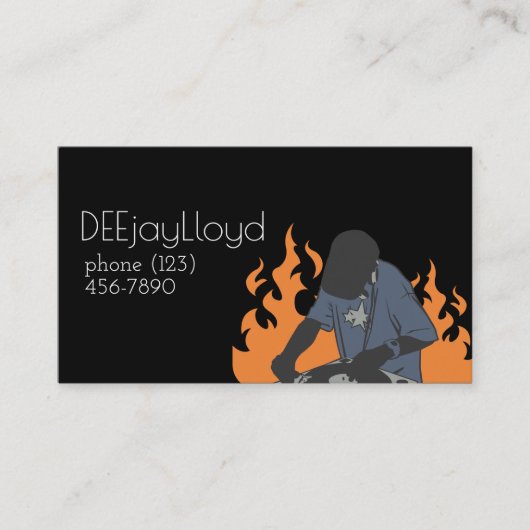 Dj Musician Visitekaartje (Voorkant)