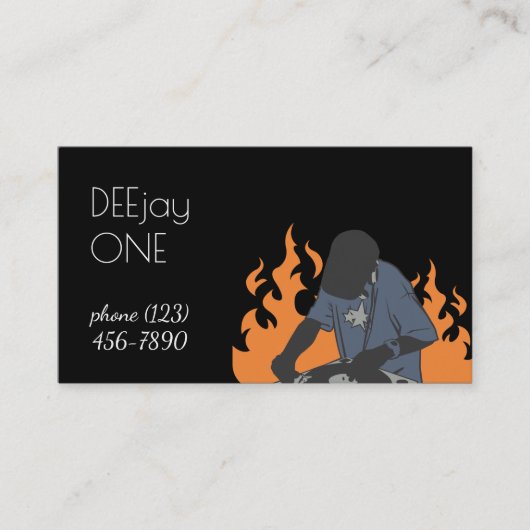Dj Musician Visitekaartje (Voorkant)