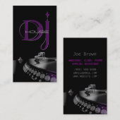 DJ, Musique, Carte de visite de divertissement (Devant / Derrière)