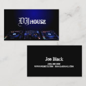 DJ, Musique, Club, Carte de visite (Devant / Derrière)
