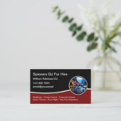 DJ Musique cool Pour Location Carte de visite Desi (Debout devant)