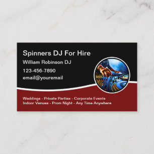 DJ Musique cool Pour Location Carte de visite Desi