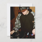 DJ Musique et Danse Invitation photo Gig (Dos)