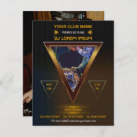 DJ Musique et Danse Invitation photo Gig