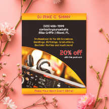 DJ Muziek Club Ansichtkaart