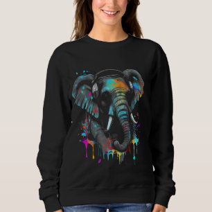 DJ muziek fan olifant party outfit mus Trui