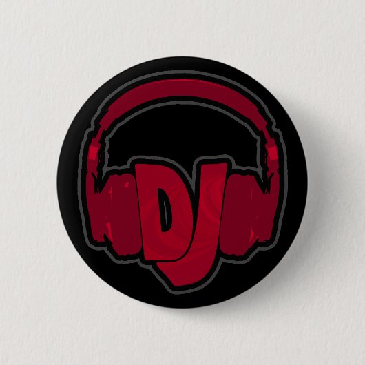 DJ-muziekhoofdtelefoon Ronde Button 5,7 Cm (Voorkant)