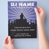 DJ Naam 2 Muziek Flyer (Hand)