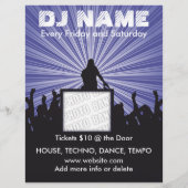 DJ Name Music Flyer (Achterkant)