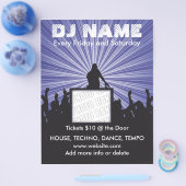 DJ Name Music Flyer (Enkel)