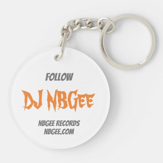 DJ NBGee Sleutelhanger (Achterkant)
