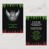 DJ Night Club Chubby Carte de visite (Devant / Derrière)