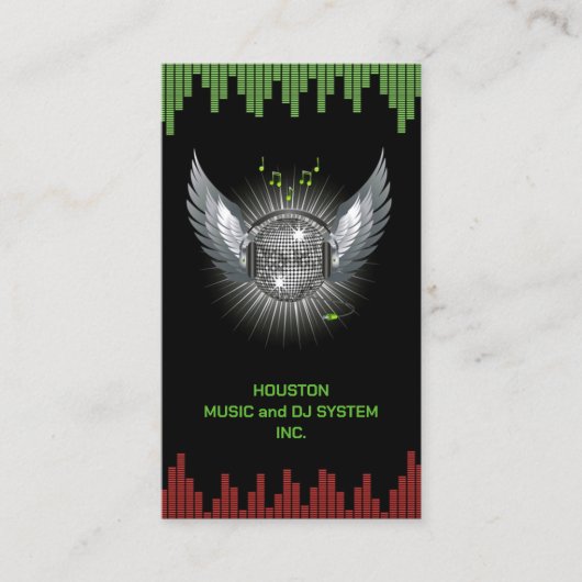 DJ Night Club Visitekaartje (Voorkant)