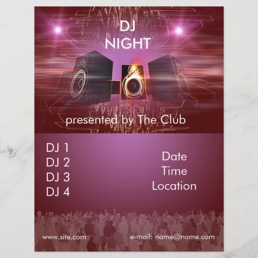 dj_night_dance_flyer flyer (Voorkant)