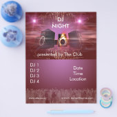 dj_night_dance_flyer flyer (Enkel)