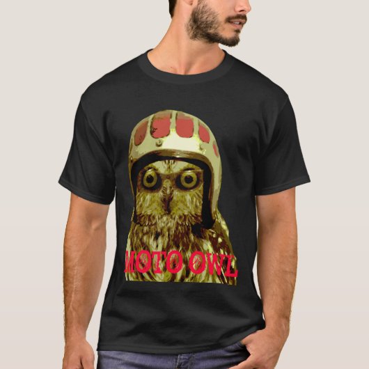 DJ NIGHT OWL - dubbelzijdig ontwerp T-shirt (Voorkant)