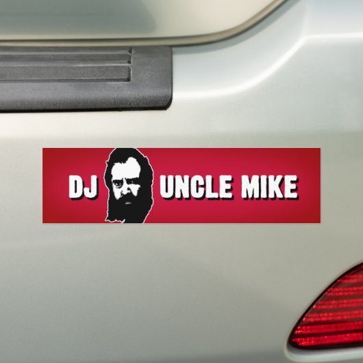 DJ oom Mike Bumpersticker (Op auto)