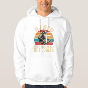 DJ Papa Maar Koeler Vintage Zonsondergang Vector D Hoodie