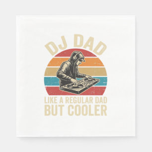 DJ Papa Maar Koeler Vintage Zonsondergang Vector D Servet