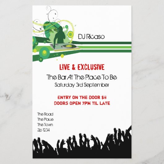 DJ Party Flyer (Voorkant)