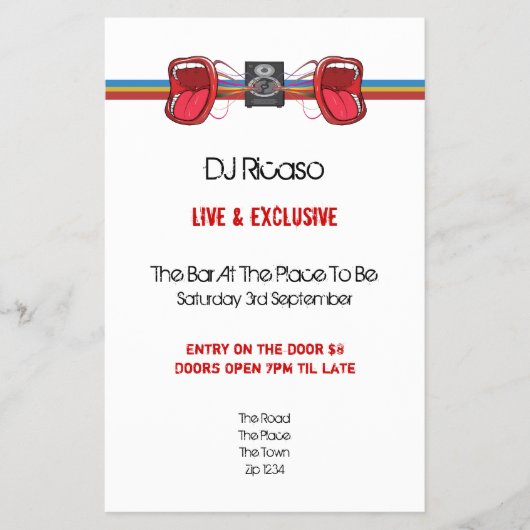 DJ Party Flyer (Voorkant)